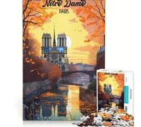 Jigsaw Puzzle 1000 Pieces Notre Dame De Paris Practical Game Difficult Hard Unique Gifts for Birthday And Christmas 38x26cm