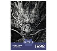 Jigsaw Puzzle 1000 Pieces Obsidian Chinese Dragon Jigsaws for Adults Brain Teaser Game Improve Memory Deal As Gifts for The Whole Family 70x50cm/1000pcs