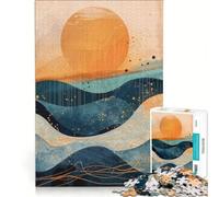 Jigsaw Puzzle 1000 Pieces Oceanic Sundown Brain Teaser Game Difficult Challenge Gifts for Friends And Family 38x26cm
