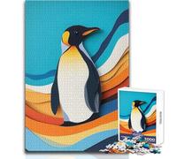 Jigsaw Puzzle 1000 Pieces Papercut Penguin Toys Educational Games Analysis And Logic Secret Santa Gifts Size 38x26cm