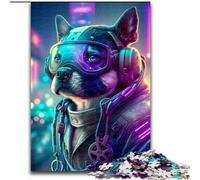 Jigsaw Puzzle 1000 Pieces Pat Dog Made of Wood, Unique DIY Home Decor Gift Idea 50x75cm for Teenager & Families, Perfect DIY Decor & Brain-Teasing Challenge