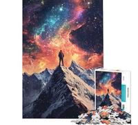 Jigsaw Puzzle 1000 Pieces Peak of The Cosmos Jigsaw Puzzles for Adults Hand Speed Race Difficult And Challenge for Is Ideal As A Gifts (Size 50x75cm)