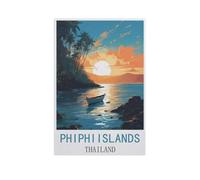 Jigsaw Puzzle 1000 Pieces,Phi Phi Islands Thailand,Large Family Puzzle Game Artwork for Adults Teens(38x26cm)-AM78