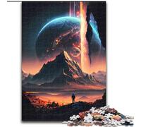 Jigsaw Puzzle 1000 Pieces Planet Explorer Made of Wood, Fun Activity for at Home 50x75cm Brain Teaser Game for Teenagers, Perfect