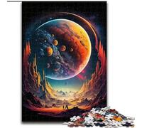 Jigsaw Puzzle 1000 Pieces Planet Gas Giant Made of Wood, Interactive Family Game, Suitable for Ages 14+ 50x75cm Brain Teaser Game for Teenagers, Perfect