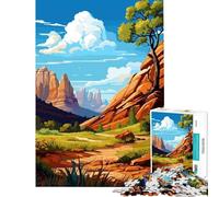 Jigsaw Puzzle 1000 Pieces Portrait Zion Help The Brain Exercise Home Decoration Anti-Stress Toys Suitable for Ages 14 And Up (38x52cm)