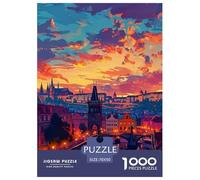 Jigsaw Puzzle 1000 Pieces Prague Castle Puzzles 70x50cm/1000pcs Gift For Kids Challenging Creative Family Game DIY Cardboard