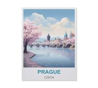 Jigsaw Puzzle 1000 Pieces，Prague Czech，Paper Children Toys Decompression Game（50x70cm）-FI17