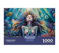 Jigsaw Puzzle 1000 Pieces Prayer of The Mermaid Jigsaws for Adults Brain Teaser Game Improve Memory Deal As Gifts for The Whole Family 52x38cm/1000pcs
