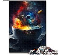 Jigsaw Puzzle 1000 Pieces Primordial Universe Soup Challenging Puzzles Interactive Family Game, DIY Home Decor Brain Challenge Gift size 38x26cm