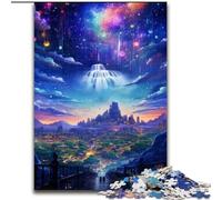 Jigsaw Puzzle 1000 Pieces Psychedelic Alien Planet Jigsaw Puzzles Made of Wood,Family Bonding Activity, Home Decor Gift, Family Toy Game 1000pcs(50x75cm)