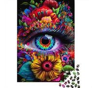 Jigsaw Puzzle 1000 Pieces Psychedelic Eye Art Puzzles 70x50cm/1000pcs Gift For Kids Challenging Creative Family Game DIY Cardboard