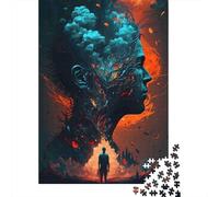 Jigsaw Puzzle 1000 Pieces Psychological Horror Art Puzzles 38x26cm/1000pcs Toy for Adults And Kids Stress Reliever Educational Games DIY Cardboard