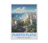 Jigsaw Puzzle 1000 Pieces,Puerto Plata Dominican Republic,Wood Children Toys Decompression Game(75x50cm)-F61