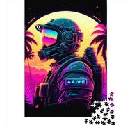Jigsaw Puzzle 1000 Pieces Punk Astronaut Square Puzzles for Adults And Wooden Puzzles Home Decoration Puzzle Toys 1000pcs (75x50cm)