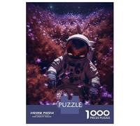 Jigsaw Puzzle 1000 Pieces Purple Cosmos Astronaut Jigsaws for Adults Brain Teaser Game Improve Memory Deal As Gifts for The Whole Family 70x50cm/1000pcs