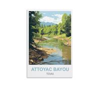 Jigsaw Puzzle 1000 Pieces Puzzles for Adults Attoyac Bayou Texass Challenging Puzzles Hard Puzzle for Family Decorations 26x38cm