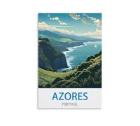 Jigsaw Puzzle 1000 Pieces Puzzles for Adults Azores Portugal Challenging Puzzles Hard Puzzle for Family Decorations 26x38cm