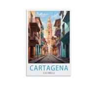Jigsaw Puzzle 1000 Pieces Puzzles for Adults Cartagena Colombia Challenging Puzzles Hard Puzzle for Family Decorations 26x38cm