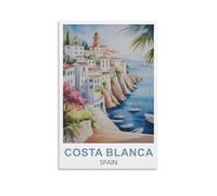 Jigsaw Puzzle 1000 Pieces Puzzles for Adults Costa Blanca Spain Poster Challenging Puzzles Hard Puzzle for Family Decorations 50x70CM
