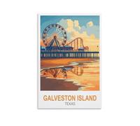 Jigsaw Puzzle 1000 Pieces Puzzles for Adults,Galveston Island Texas Challenging Puzzles Hard Puzzle for Family Decorations 70x50cm