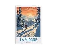 Jigsaw Puzzle 1000 Pieces Puzzles for Adults La Plagne Frances Ski Challenging Puzzles Hard Puzzle for Family Decorations 26x38cm