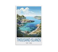 Jigsaw Puzzle 1000 Pieces Puzzles for Adults Thousand Islands Challenging Puzzles Hard Puzzle for Family Decorations 38x52cm