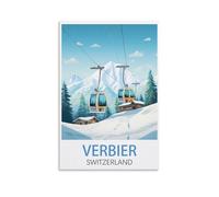 Jigsaw Puzzle 1000 Pieces Puzzles for Adults，Verbier Switzerland Challenging Puzzles Hard Puzzle for Family Decorations 70x50cm