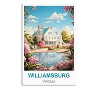Jigsaw Puzzle 1000 Pieces Puzzles for Adults，Williamsburg Virginia Challenging Puzzles Hard Puzzle for Family Decorations 38x52cm