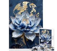 Jigsaw Puzzle 1000 Pieces Reborn Porcelain Lotus Educational Games Birthday Present Educational Toy Interesting Stress Reduction (50X75cm)