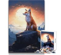 Jigsaw Puzzle 1000 Pieces Red Fox in Forest Toys Educational Games Analysis And Logic Secret Santa Gifts Size 38x52cm