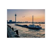Jigsaw Puzzle 1000 Pieces，Rhine bank in front of the old town，Large Family Puzzle Game Artwork for Adults Teens（75x50cm）-AQ98