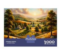 Jigsaw Puzzle 1000 Pieces Rural Farm Scene Adult Jigsaw Puzzle Brain Teaser Game Staycation Kill Time Deal As Gifts for The Whole Family 38x26cm/1000pcs