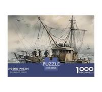 Jigsaw Puzzle 1000 Pieces Sailing Ship Puzzles 38x26cm/1000pcs Gift For Kids Challenging Creative Family Game DIY Cardboard