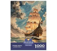 Jigsaw Puzzle 1000 Pieces Sailing Ship Puzzles 70x50cm/1000pcs Gift For Kids Stress Reliever Educational Games DIY Cardboard