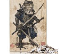 Jigsaw Puzzle 1000 Pieces Samurai Frog Square Puzzles for Adults And Wooden Puzzles Home Decoration Puzzle Toys 1000pcs (75x50cm)