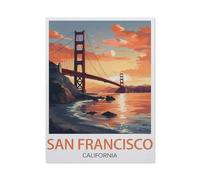 Jigsaw Puzzle 1000 Pieces,San Francisco California,Large Family Puzzle Game Artwork for Adults Teens(50x70cm)-X18