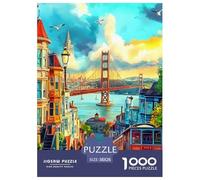 Jigsaw Puzzle 1000 Pieces San Francisco Jigsaw 38x26cm/1000pcs Gift For Kids Stress Reliever Educational Games DIY Cardboard