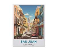 Jigsaw Puzzle 1000 Pieces，San Juan Puerto Rico，Large Family Puzzle Game Artwork for Adults Teens（38x26cm）-A98
