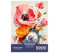 Jigsaw Puzzle 1000 Pieces Science Fiction Flowers Jigsaws for Adults Brain Teaser Game Improve Memory Deal As Gifts for The Whole Family 38x26cm/1000pcs