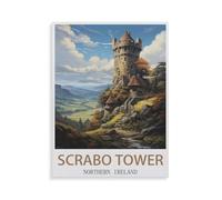 Jigsaw Puzzle 1000 Pieces，Scrabo Tower Northern Ireland，Paper Adult Toys Decompression Game（38x26cm）-HE63