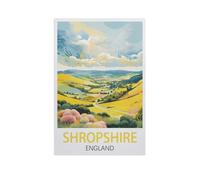 Jigsaw Puzzle 1000 Pieces，Shropshire England，Paper Children Toys Decompression Game（38x26cm）-K61
