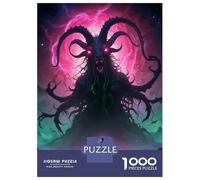 Jigsaw Puzzle 1000 Pieces Shub Niggurath Demonic Creature Art Puzzles for Adults Toy Wall Decor Hand Speed Race Deal As Gifts for The Whole Family 52x38cm/1000pcs