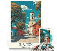 Jigsaw Puzzle 1000 Pieces Shumen Monument City, Educational Games, Decompressing Intellectual, Suitable for Desktop Decoration 38x26cm