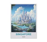 Jigsaw Puzzle 1000 Pieces，Singapore Asia，Paper Adult Toys Decompression Game（38x26cm）-A46