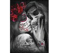 Jigsaw Puzzle 1000 Pieces Skeleton Couple Kiss Indoor Jigsaw Puzzle