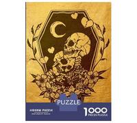 Jigsaw Puzzle 1000 Pieces Skeleton Lovers Adult Jigsaw Puzzle Brain Teaser Game Staycation Kill Time Deal As Gifts for The Whole Family 70x50cm/1000pcs