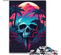 Jigsaw Puzzle 1000 Pieces Skull Island Challenging Puzzles Interactive Family Game, DIY Home Decor Brain Challenge Gift size 50x75cm