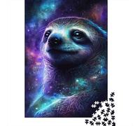 Jigsaw Puzzle 1000 Pieces Sloth in Space Puzzles 52x38cm/1000pcs Gift For Kids Challenging Creative Family Game DIY Cardboard
