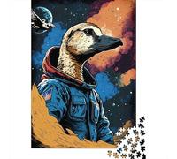 Jigsaw Puzzle 1000 Pieces Space Duck Astronaut Jigsaw 38x26cm/1000pcs Toy for Adults And Kids Challenging Creative Family Game DIY Cardboard